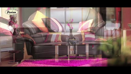 Berry Compact Leatherette Brown Sofa from Durian