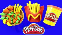 Play doh cake frozen! Peppa pig watch create french fries play dough clay toys