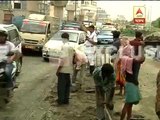 Land slide at EM Bypass, creates traffic jolt in the city