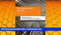 PDF [FREE] DOWNLOAD  Foundations for the LPC 2015-16 (Blackstone Legal Practice Course Guide)