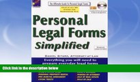 Buy  Personal Legal Forms Simplified: The Ultimate Guide to Personal Legal Forms Daniel Sitarz