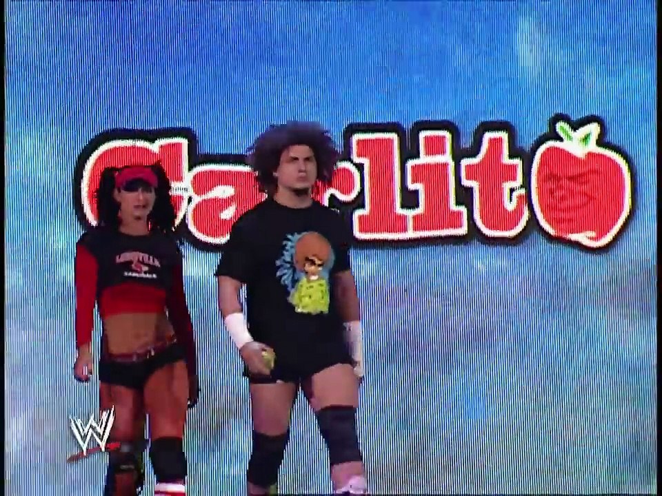 WWE Torrie Wilson and Ric Flair vs Carlito and Victoria