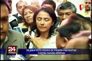 Dejan a voto pedido de prisión preventiva contra Nadine Heredia