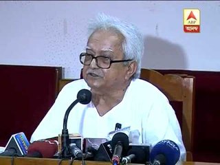 Biman Basu raises question on cheat fund advertisement in past pujas.