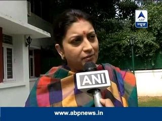 IAS officer's suspension should be revoked immediately: Smriti Irani