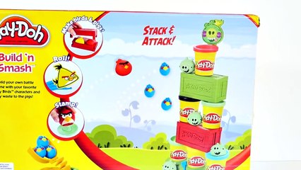 Play Doh Launching Angry Birds Build N Smash Game How To Make AngryBird Frozen Fashems Superhero