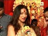 Rituparna Sengupta enjoying Durga Puja in her residence