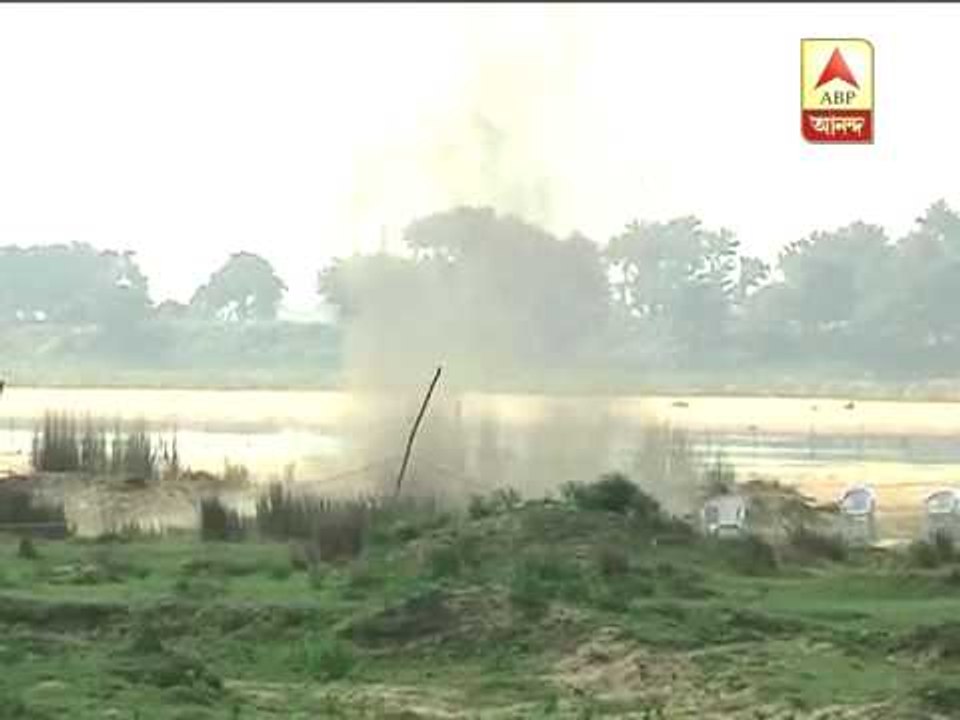 Blasts conducted to defuse explosives recovered from burdwan yesterday.
