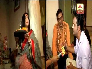 Lakshmi Puja by actress Rituparna Sengupta.