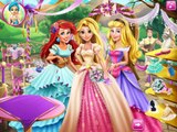 Disney Princesses Rapunzel Mermaid Ariel and Aurora at Rapunzels Wedding Party Video Game!