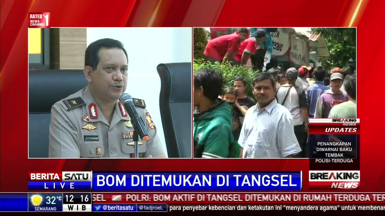 Konferensi Pers Mabes Polri Terkait Penggerebekan Teroris di Tangsel