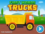 First Words Trucks and Things That Go - Learn the ABCs with Trucks and Diggers