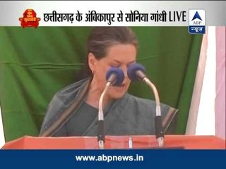 Sonia Gandhi slams Chhattisgarh government