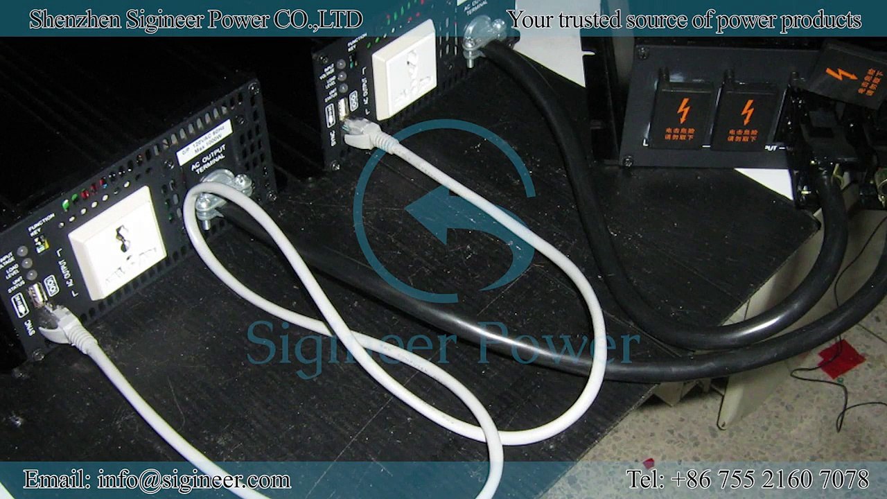 Sigineer Power - 1500 Watt 12V DC Pure Sine High Frequency DC Inverter AC