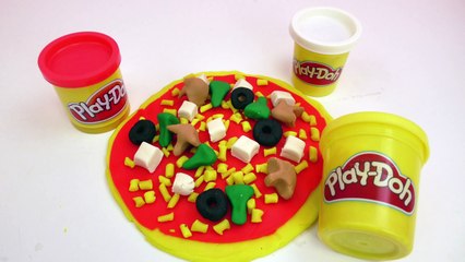 Riesen Pizza aus Play-Doh Knete | echt wirkendes Fast Food zum Spielen | Demo