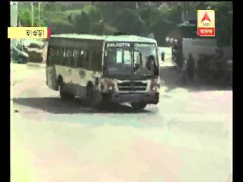 CTC Bus ransacked at Howrah