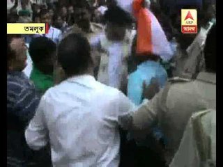 TMC celebrates their winning on civic poll at TAMLUK