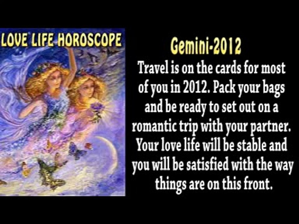 LOVE HOROSCOPE-2012-GEMINI