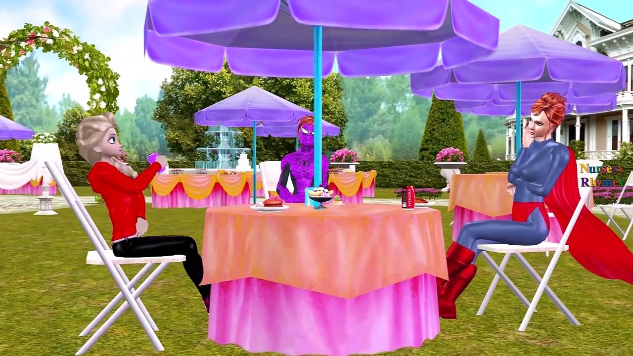 Frozen Elsa Pink SpiderGirl Spiderman Hulk Swimming Pool Joker Prank Food Poisoned Doctor Syringe