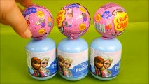 Disney Frozen surprise toys vs Peppa Pig surprise eggs Chupa Chups edition