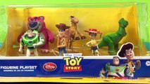Toy Story Figurine Set Bullseye Woody Rex the Dinosaur Disney movie toys by DisneyToysReview