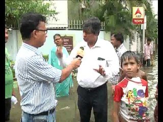 Water Logged streets at Golf Garden area