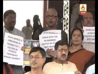 Left Parties continue Dharna at Parliament