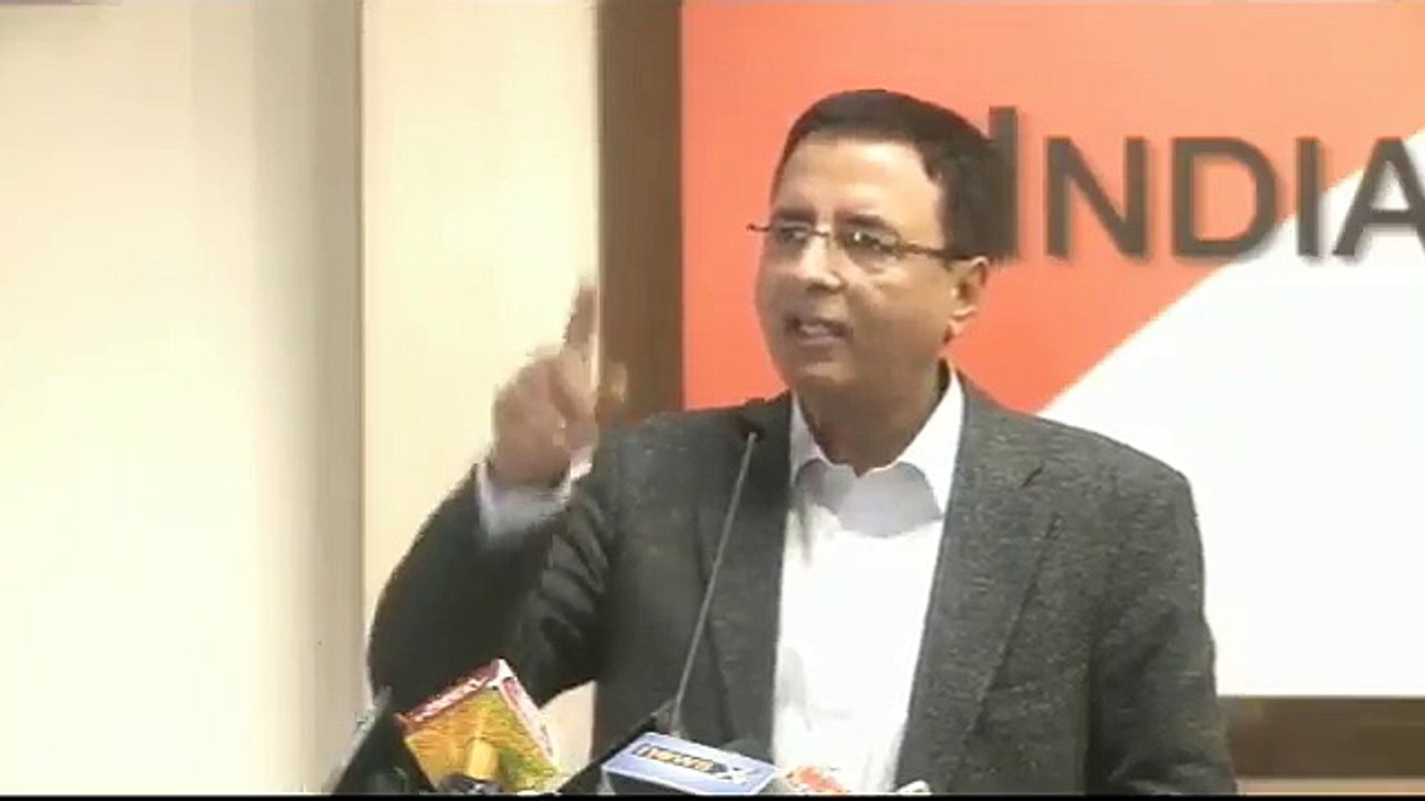 Randeep Surjewala Indian National Congress Press conference