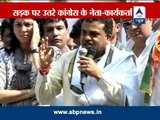 Congress workers protest against power companies in Mumbai