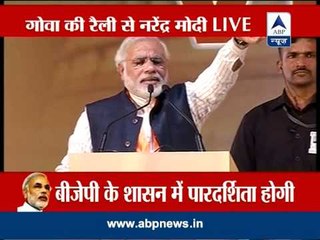 In Goa rally, Modi slams Rahul Gandhi and Kejriwal