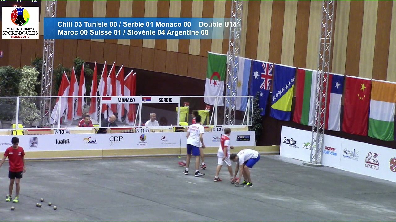 Barrages, double U18, Sport Boules, Mondial Jeunes, Monaco 2016