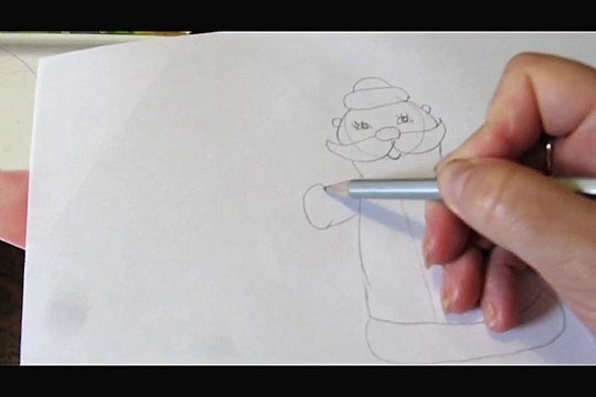 Очень просто поэтапно нарисовать Деда Мороза It is very simple to draw Santa Claus step by step