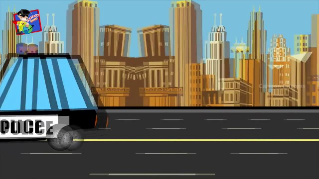 Police Car Wash | Videos for Children | Police Chase Cartoon Video for Kids