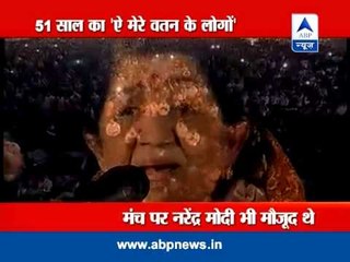 Watch: Modi shares stage with Lata Mangeshkar in Mumbai