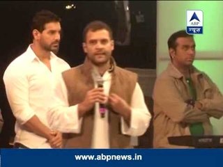 Rahul, John Abraham at the musical tribute to Mahatma Gandhi at India Gate