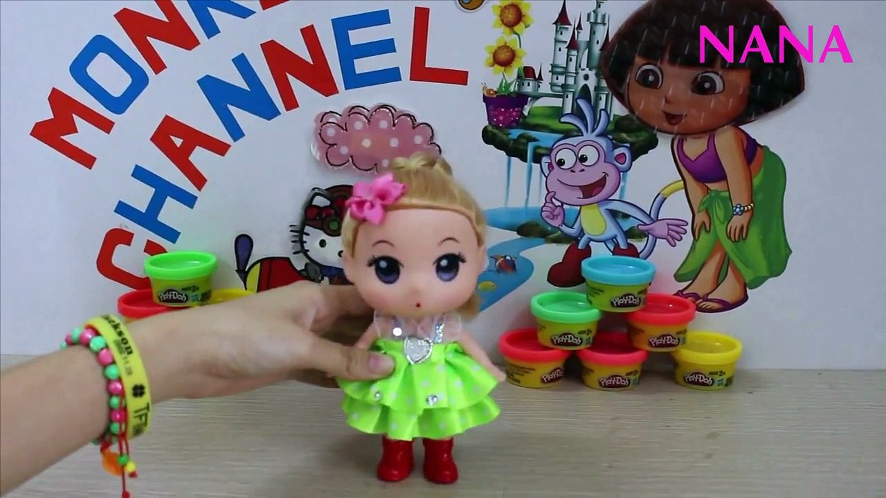 Đồ chơi đất nặn Play Doh - Đồ chơi Play Doh dạy bé làm hoa dây leo bằng Play Doh Bé NaNa