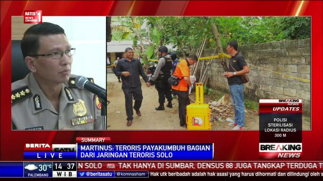 Mabes Polri Konferensi Pers Penangkapan Teroris Berbagai Tempat