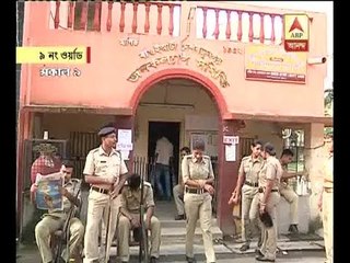 Few voters at a Booth of Saltlake during re poll