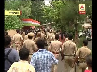 TMC MLA Sujit Basu threatens police and media persons