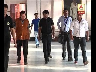 Nawajuddin Siddiqui and Sujoy Ghosh at Writers building