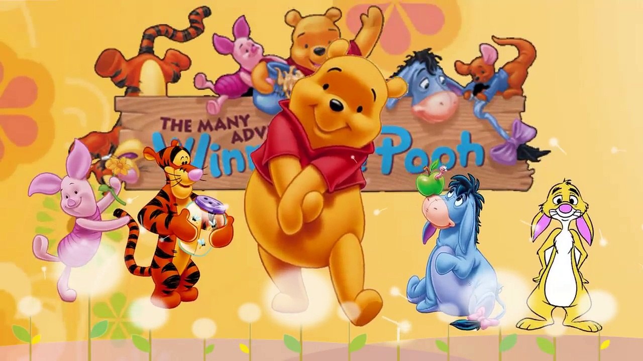 Winnie The Pooh Finger Family | Nursery Rhyme for Children | 4K Video