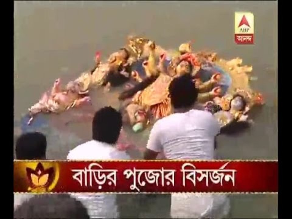 immersion of the idol of Devi Durga