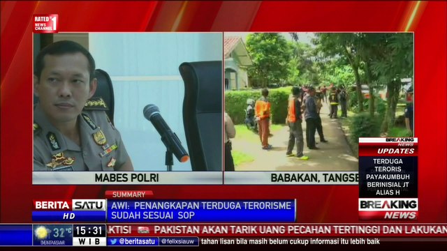 Polri: Penangkapan Terduga Teroris Sudah Sesuai SOP
