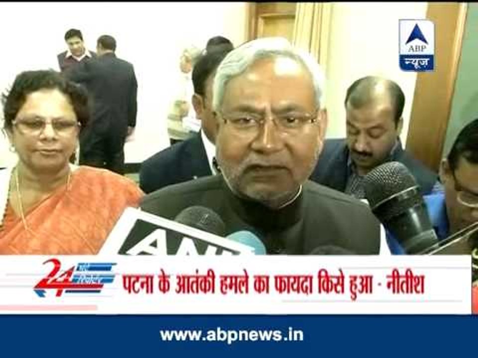 Nitish Kumar hits back at modi over his 'terror attack' remarks