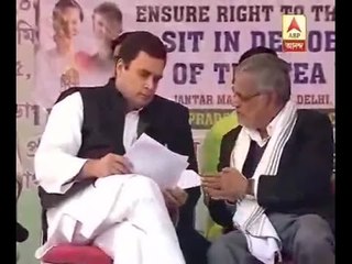 Tea garden workers Dharna at Jantar-Mantar, Rahul Gandhi attends