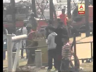 Amitabh Bachchan playing football while shooting for "Teen"
