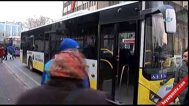 Küçük çocuğun İETT otobüsünde yaşadığı dehşet kamerada