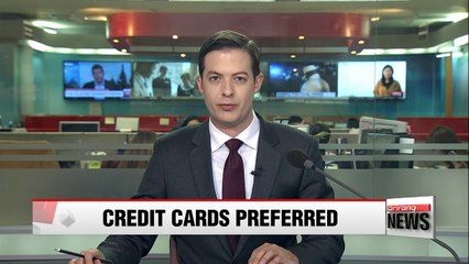 Credit cards account for over half of transactions in Korea: Survey