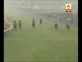Horse race at Race course in Kolkata on New YEAR