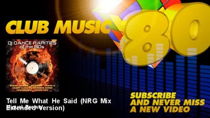 Miquel Brown - Tell Me What He Said - NRG Mix Extended Version